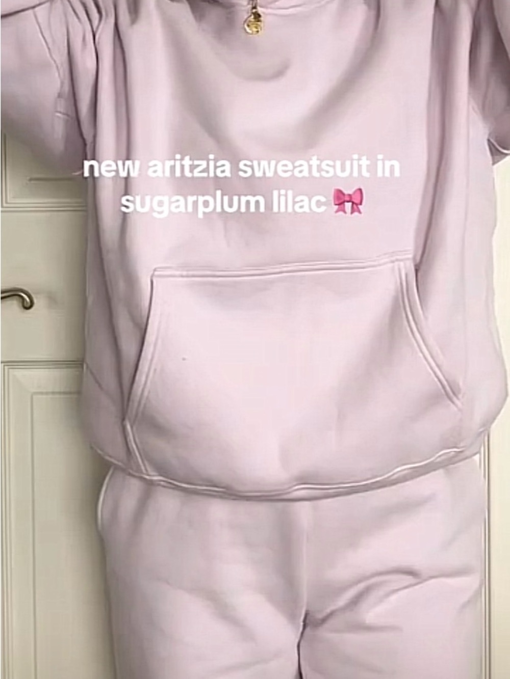 Aritzia Kids Pale Pink Sweatpants with Elastic Waist